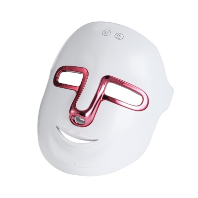 跨境定制LED光子嫩肤加热面罩美容仪嫩肤仪红蓝光谱仪大排灯美容