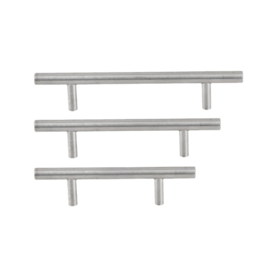 不锈钢柜门小拉手 欧式酒柜橱柜门把手 加长圆管现代简约抽屉拉手