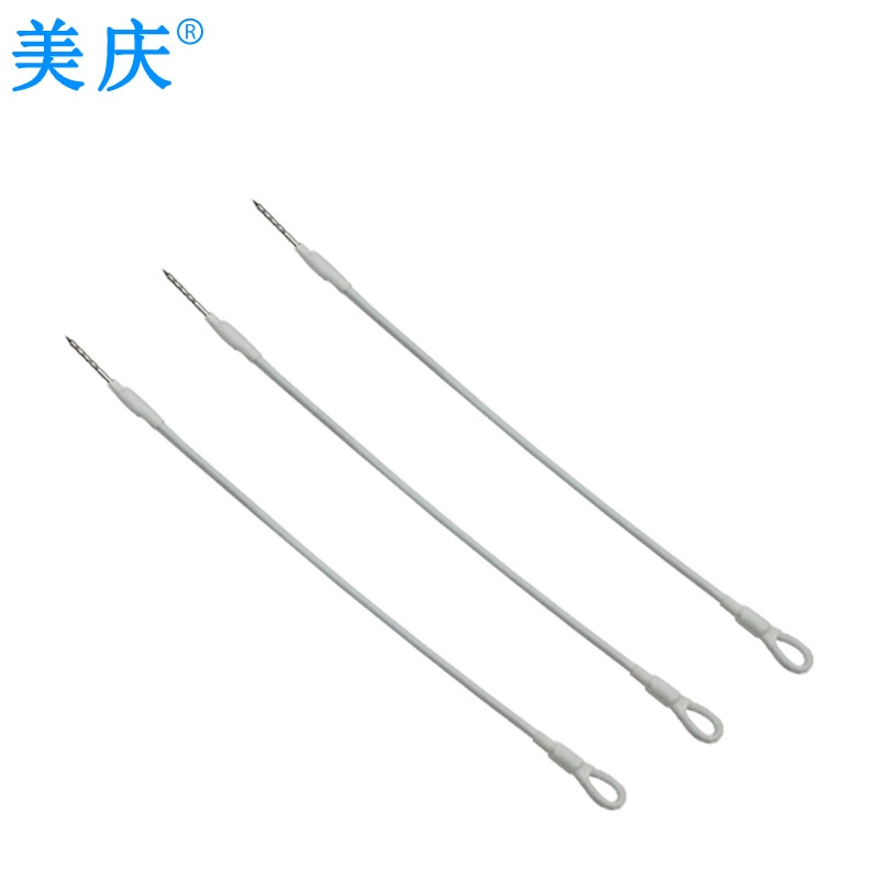 美庆超市防盗钢丝绳服装防盗磁扣钢丝绑带鞋帽皮具防盗保护绳白色