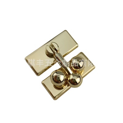 骐丰销售木盒礼品盒包装五金配件锁扣三珠扣珠宝盒首饰盒锁扣搭扣