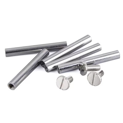 空心内牙管螺纹连接件M4内牙棒灯饰工艺品亚克力通孔连接管挂镀铬