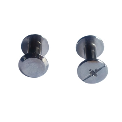 镀镍子母铆钉平面十字平头子母螺丝紧固件子母铆钉m4子母螺钉组